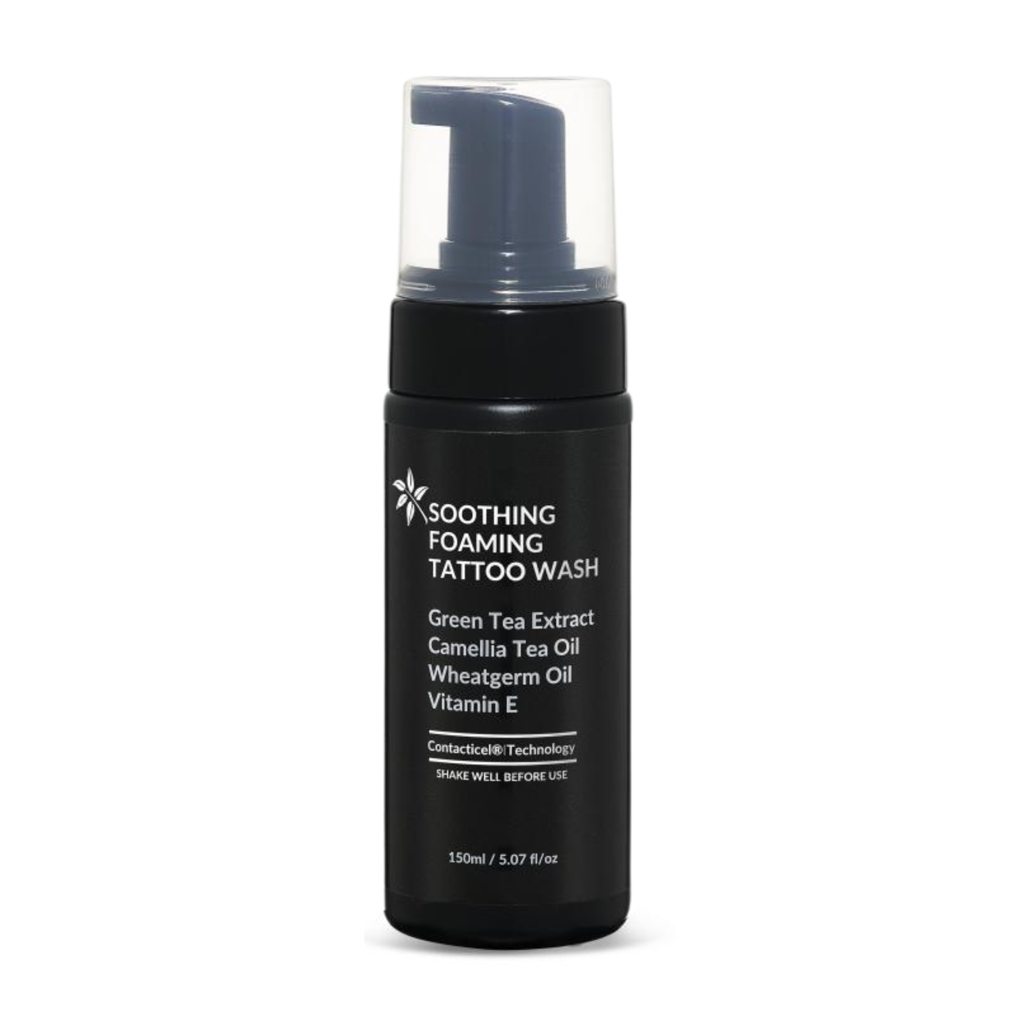 150mL natural and organic soothing foaming tattoo wash