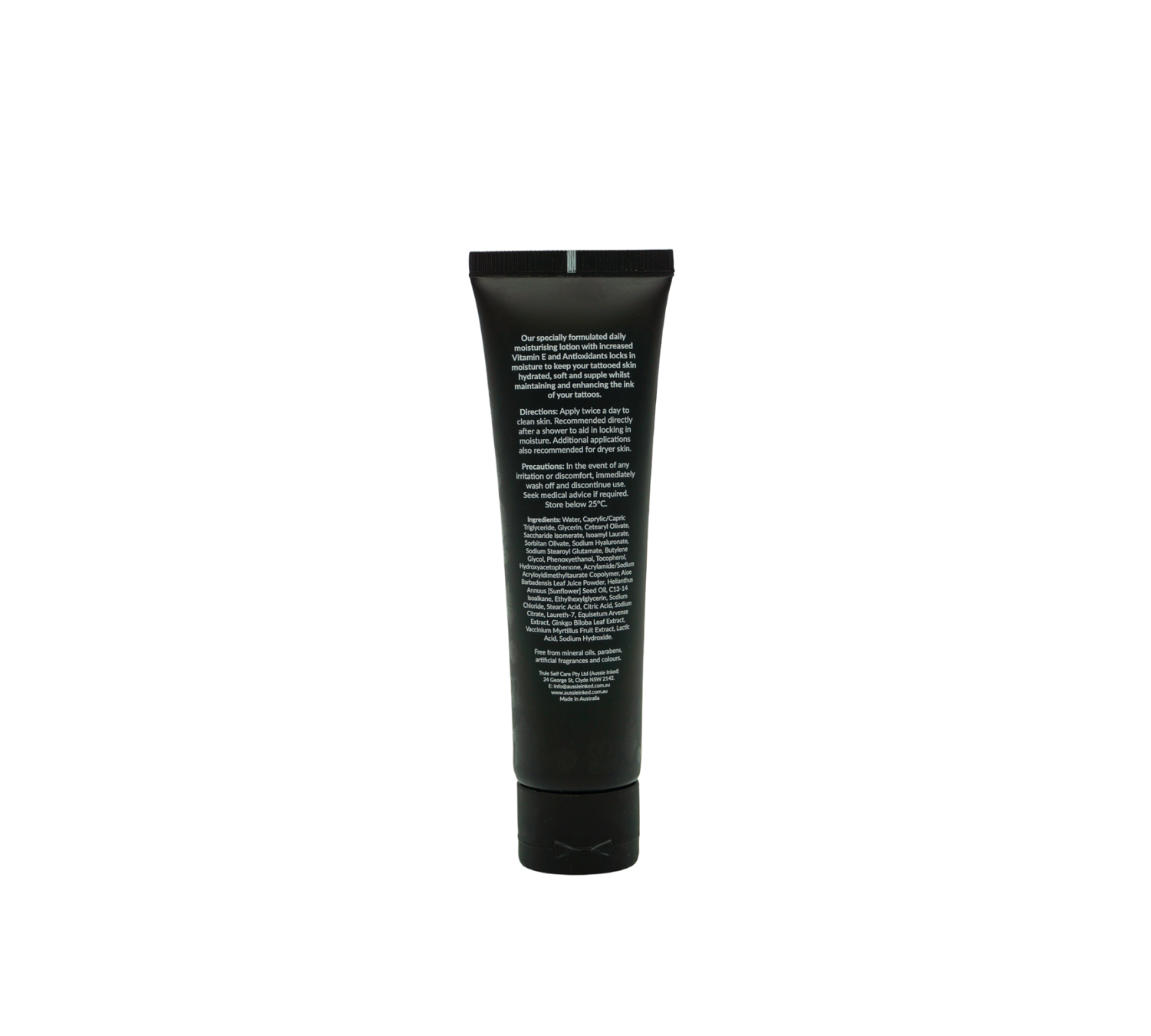 Daily lotion to keep tattoos moisturised and vibrant. Natural feel.